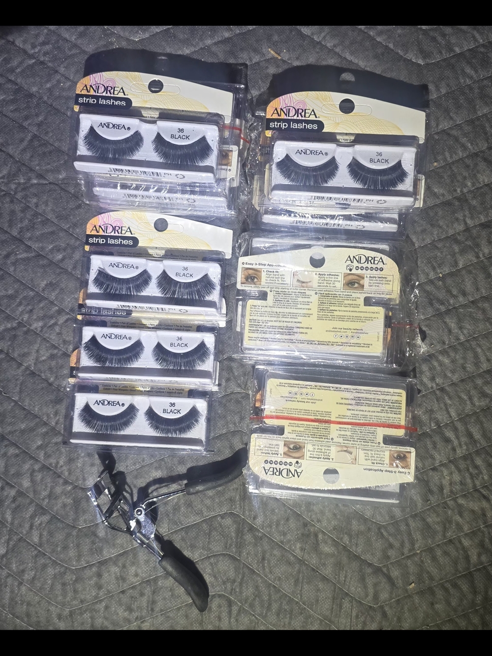 Andrea Strip Lashes (36) - Black - 21  Pairs